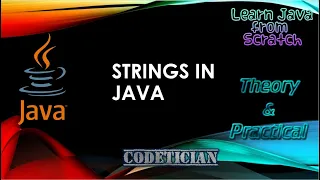 Tutorial 11 - Strings in Java Substrings Concatenation Immutability of Strings