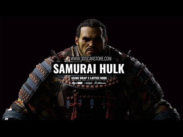 Samurai Hulk using Wrap 3 Lattice Node
