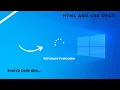 Windows Preloader Using Html And Css DNF