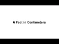 5 9 feet in cm How to Convert 5 9 Feet ft in Centimeters cm