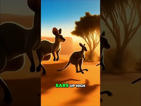 Cute Mama & Baby Roo Bounce to Aussie Beats! #shorts