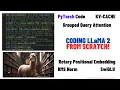 Coding LLaMA 2 from scratch in PyTorch - KV Cache Grouped Query Attention Rotary PE RMSNorm