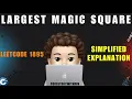 Largest Magic Square Simplified Explanation Leetcode 1895 codestorywithMIK