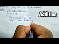 Write A Program To Add 2 Numbers in C