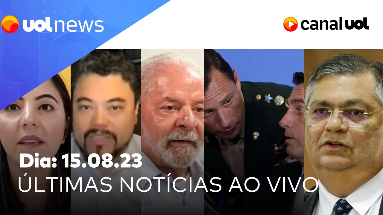 ???? Flávio Dino ao vivo; apagão no Brasil; caso joias: Wassef, Bolsonaro e Cid; CPI do 8/1 | UOL News
