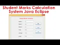 Student Marks Calculation System Java Eclipse