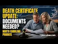 What documents update a death certificate NC