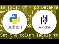 Convert row to column header for Pandas DataFrame