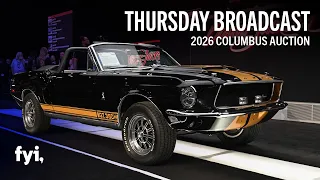 FYI Barrett-Jackson Thursday Broadcast Replay 2026 Columbus Auction Thursday June 25