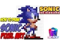 How to Draw Sonic the Hedgehog 16-Bit - Drawing Sega s Sonic the Hedgehog Pixel Art Tutorial