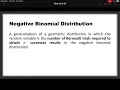 17 Engineering statistics Negative binomial distribution
