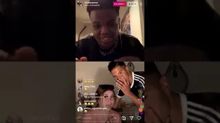 embrouille de kinda et shatta du 77 sur son live 