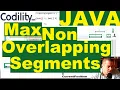 Codility MaxNonoverlappingSegments Java solution