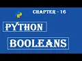 Booleans in Python - Python Tutorial