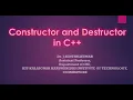 Constructor and Destructor in C