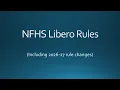 NFHS Libero Rules including 2026-27 rule changes