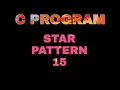 C36 STAR PATTERN 15 - PATTERN PROGRAM