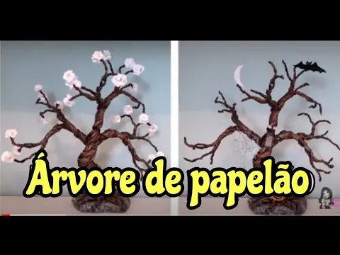 Download MP3 DIY - Árvore Bonsai de papelão - Reciclagem