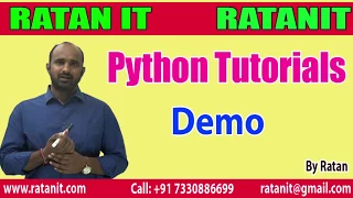 Learn Python Tutorials Python Demo by Ratan sir
