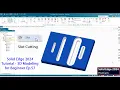 Solid Edge 2024 tutorial - 3D Slot Cut Modeling for Beginner Ep 57