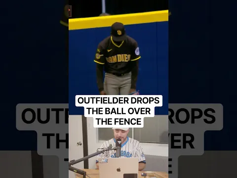 Outfielder drops the ball over the fence for a home run, a breakdown