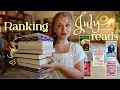 Ranking the 12 books I read in July July Wrap Up