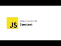 Belajar Javascript - 03 Constant