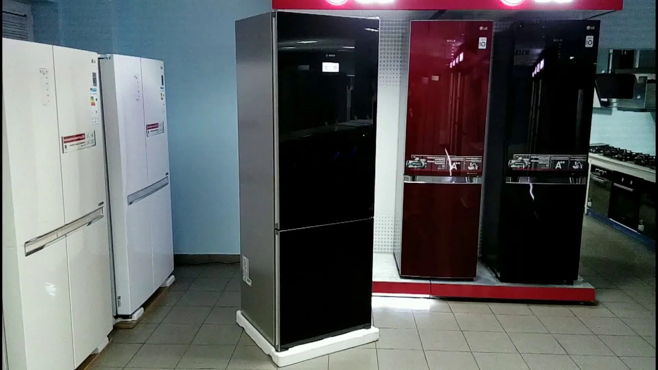 Холодильник Со Стеклянным Фасадом Белый Купить