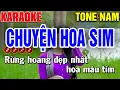 Download Lagu CHUYỆN HOA SIM Karaoke Nhạc Sống Tone Nam - Cm | Tình Trần Karaoke