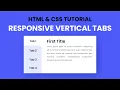 Responsive Vertical Tabs Using HTML CSS Javascript