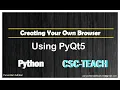 Creating your Own Browser Using Qtpy5