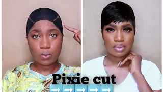 How To Make a Quickweave Pixie Cut Look Natural 27pce