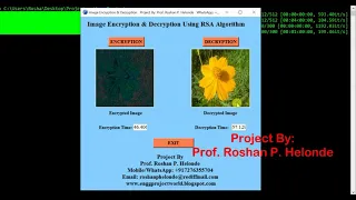 Image Encryption Decryption Using RSA Algorithm Python Project With Source Code