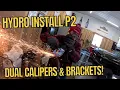 GKTech Dual Caliper Brackets on the 350z Hydro Ebrake Install Part 2