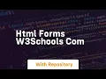 Html forms w3schools com