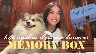 MIS SEGUIDORES ELIGEN como decorar una MEMORY BOX para guardar sus regalitos 💙✨