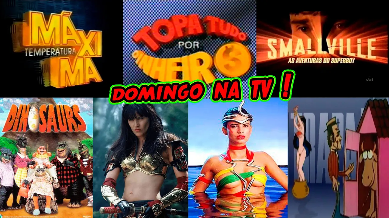 LEMBRA OS PROGRAMAS QUE PASSAVAM NO DOMINGO NA TV ?