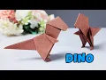 DIY 3D Origami Dinosaur Easy Paper Dino Tutorial