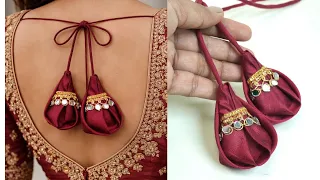 Unique and Latest Blouse Latkan Design | Latkan Design | Latkan banane ka tarika