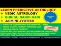 Download Lagu Predictive Astrology with Vedic Astrology - Bhrigu Nandi Nadi - Jamini Jyotish