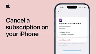 How to cancel a subscription on your iPhone | Apple Support