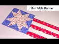 How To Sew A Beginner Eight-Point Star Quilt Block Star Table Runner
