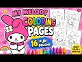 My Melody Coloring Pages Cute Fun Coloring Sheets for Kids