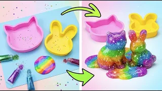 ¡Slime Arcoíris y Fidget Toys Caseros! 🌈✨ Manualidades Fáciles y Coloridas DIY