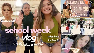 A WEEK AT SCHOOL VLOG ✏️ || multicultural week, what i eat, classes, leadership + more!