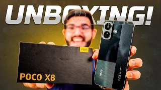 CHEGOU! Poco X8 NFC com SUPER BATERIA e preço BAIXO! (Unboxing e testes)