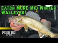 How to FIND and CATCH Walleye on Midwinter Structure - Fish Ed