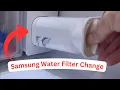 Change Water Filter in Samsung Refrigerator Side-by-Side Model RS27T5200SR