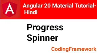 Angular 20 Material Tutorial Day 9 Progress Spinner Explained Hindi
