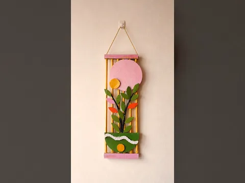 DIY Beautiful Wall Hanging #shorts #youtubeshorts #craft #walldecor